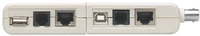 INTELLINET Kabeltester 4-in-1 RJ45/RJ11/USB/BNC beige retail