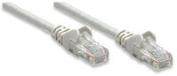 INTELLINET Patchkabel RJ45 U/UTP Cat6 3.00m Hebelschutz grau
