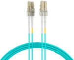 Duplex Patchkabel LC-LC OM3, 20m LSZH 2mm aqua