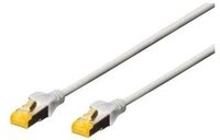 DIGITUS Patchkabel Cat6a S/FTP 2xRJ45 5.0m grau Hebelschutz Polybeutel