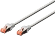 DIGITUS Patchkabel Cat6 S/FTP 2xRJ45 3.0m grau Hebelschutz Polybeutel