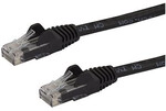 STARTECH 0.5 m Black Snagless Cat6 UTP