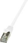 Logilink Patch Cable Cat.6 F/UTP, white, 1,00m, EconLine