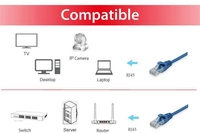Equip Patchkabel Cat6 U/UTP 2xRJ45 1.00m blau PVC Polybeutel