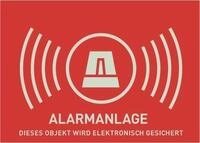 ABUS Warnaufkleber Alarm -D- AU1322 148x105mm AU1322