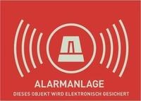 ABUS Warnaufkleber Alarm -D- AU1323 74x52,5mm AU1323