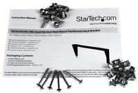 STARTECH 1U 19in Wall Mount Rack Bracket