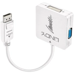 Lindy 41028 Videokabel-Adapter DisplayPort DVI-D + VGA (D-Sub) + HDMI Schwarz