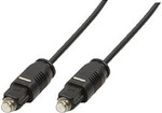 Audio cable, Toslink/M to Toslink/M, PMMA wire, black, 10 m