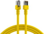 RJ45 Patchkabel Cat.5e SF/UTP PVC, CCA gelb 1m
