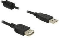 DELOCK USB Verl. A -> A St/Bu 0.50m sw