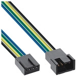 InLine&reg; L&uuml;fterkabel Verl&auml;ngerung PWM, 4pol Molex Stecker / Buchse, 0,30m