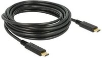 DELOCK Kabel USB 2.0 C > C 4.0m 3A schwarz