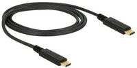 DELOCK Kabel USB 3.1 Gen2 C > C E-Marker 5A 1.0m schwarz