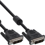 InLine&reg; DVI-D Kabel, digital 18+1 Stecker / Stecker, Single Link, 2 Ferrite, 3m