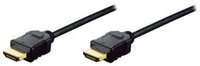 DIGITUS HDMI Anschlusskabel High Speed mit Ethernet 2m schw.