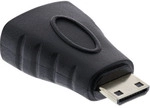 InLine&reg; HDMI Adapter, HDMI A Buchse auf Mini HDMI C Stecker, 4K/60Hz kompatibel