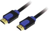 Logilink HDMI-Kabel Ethernet A -> A St/St 10.00m Gold