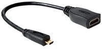 DELOCK HDMI Kabel Ethernet A -> micro D Bu/St 0.20m