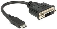 DELOCK HDMI Adapter mini C -> DVI(24+1) St/Bu schwarz