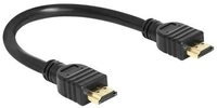 DELOCK HDMI Kabel Ethernet A -> A St/St 0.25m 4K Gold