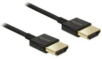 DELOCK HDMI Kabel Ethernet A -> A St/St 0.50m 3D 4K slim