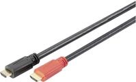 DIGITUS HDMI High Speed Anschlusskabel,mit Verst&auml;rker,30m,sw