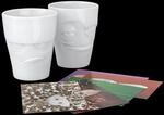 FIFTYEIGHT 350ml Becher - Grummelig & Verschmitzt wei&szlig;