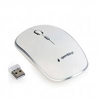 gembird Maus OPT WIRELESS 4 Tasten inkl. nano USB wei&szlig;