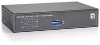 10-Port Fast Ethernet PoE+ Switch, 8x FE, PoE+, + 1x GE RJ45, +1x GE SFP (120W)