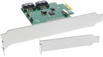 InLine&reg; Schnittstellenkarte, 2-fach SATA 6Gb/s, x1 PCIe 2.0, RAID 0/1/SPAN