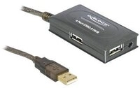 DELOCK Kabel USB 2.0 Verl.+Hub aktiv 10m