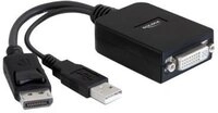 DELOCK Displayport Adapter DP -> DVI(24+5) St/Bu +USB schw.