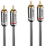Lindy 35348 Audio-Kabel 5 m 2 x RCA Anthrazit