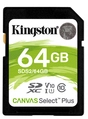 Kingston Technology 64GB SDXC Canvas Select Plus 100R C10 UHS-I U1 V10 Kingston Technology 64GB SDXC Canvas Select Plus 100R C10 UHS-I U1 V10