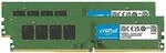64GB Crucial (2x32GB) Kit 3200MHz UDIMM green