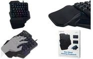 Logilink Einhand-Gaming Tastatur, beleuchtet, schwarz