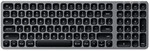 Satechi Aluminium BT Backlit Tastatur, Space Grau, Bluetooth, Deutsch, ST-ACBKM-DE