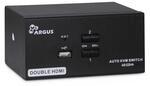 Inter-Tech KVM Switch AS-22HA HDMI, 2 Port, Metall