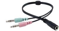 CONCEPTRONIC Headset Stereo AUX/Mikro/Bedien./Split.2.00m sw