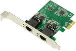 PCI-Express Card, 2-port Gigabit Lan