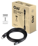 CLUB3D DisplayPort 1.4 Extension Cable 8K60Hz DSC 1.2 HBR3 HDR Bidirectional M/F