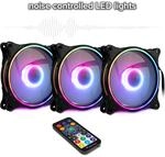 Inter-Tech L&uuml;fter 120*120*25 ARGUS RGB-FAN SET RS-08, 3X retail