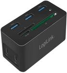 Logilink Dockingstation USB 3.2 (G1) HDMI,10-Port,PD4,schw.