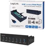 Logilink USB HUB 3.0, 7-Port, 5,25 intern + Schnelladeport