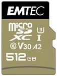 Emtec mSD 512GB UHS-I U3 V30 A2 SpeedIN Pro + Adapter