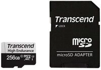 SD microSD Card 256GB Transcend SDXC USD350V w/adapter