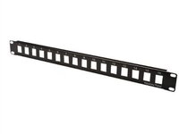 DIGITUS Patchpanel 1HE 16-Port ungeschirmt schwarz
