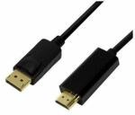 Logilink DisplayPort-Kabel DP 1.2 zu HDMI 1.4 3m black