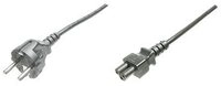 DIGITUS Anschlusskabel CEE 7/7 (Typ-F) -> C5 St/Bu 1.8m Polybeutel